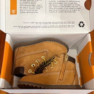 Timberland Kids Brown and Tan Boots